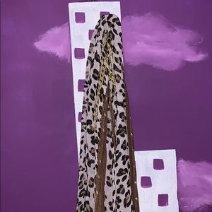 Cheetah print scarf